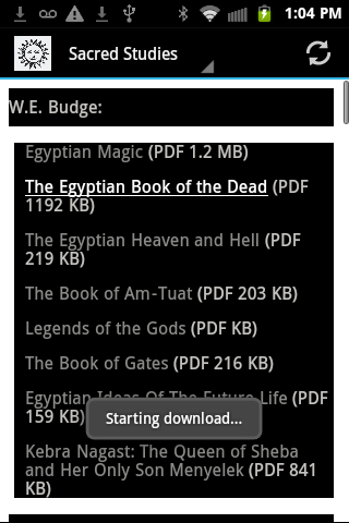 Sacred Studies Library Screen 3