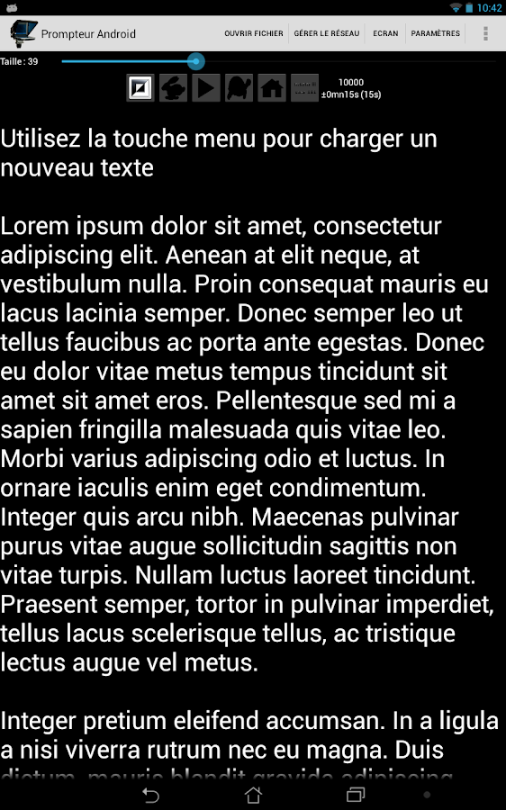 A Prompter for Android - screenshot