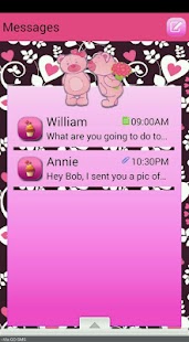 Free Download BearHearts/GO SMS THEME APK