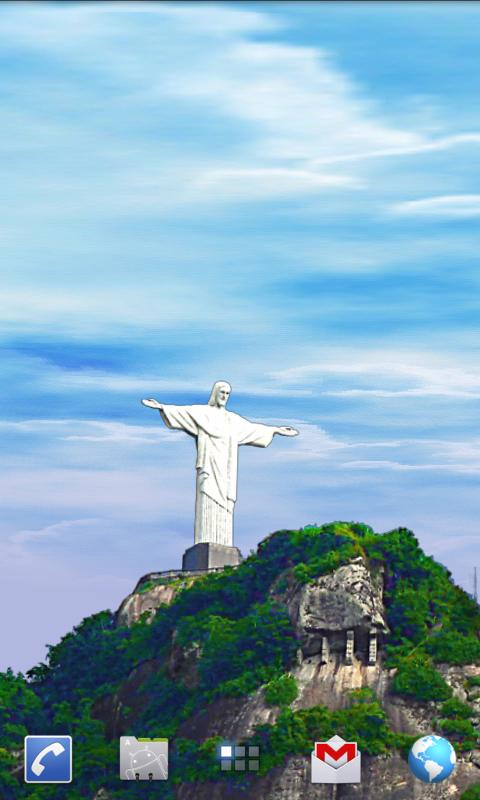 Rio Live Wallpaper - Corcovado Screen 1