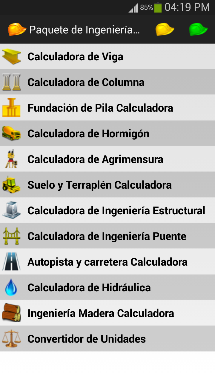 Android application Civil Engineering Pack screenshort