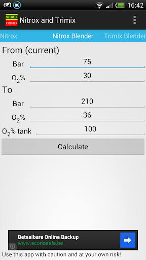 Nitrox And Trimix 1.2 screenshots 2