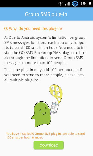 GO SMS Group sms plug-in 10