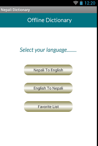 Nepali English Dictionary