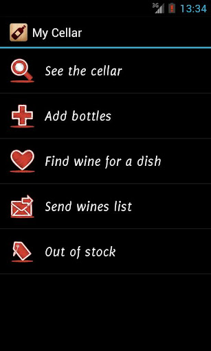 My Cellar : wines and dishes