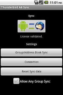 Thunderbird AB Sync Free