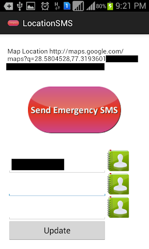 Emergency Location SMS