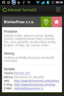 Adresář farmářů - náhled