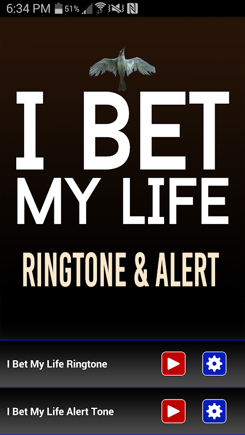 Android application I Bet My Life Ringtone &amp; Alert screenshort