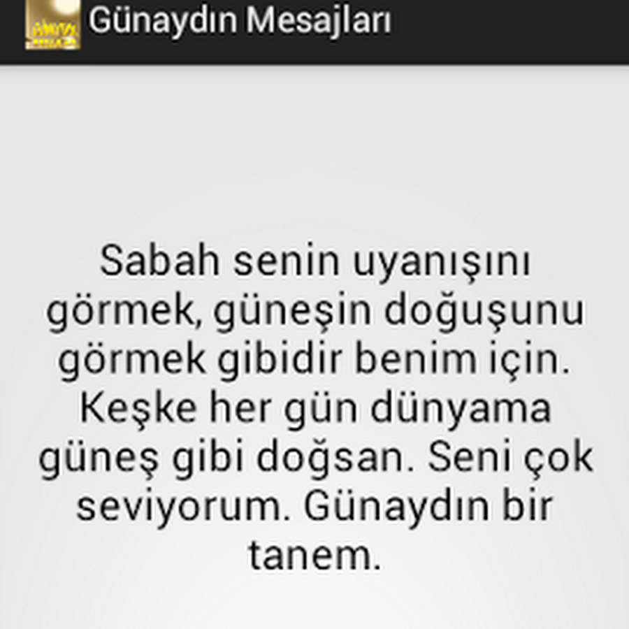 Günaydın Mesajı Sevgiliye Ekşi