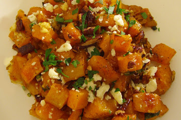 Maple &amp;amp; Browned Butter Squash with Pecans and Blue Cheese