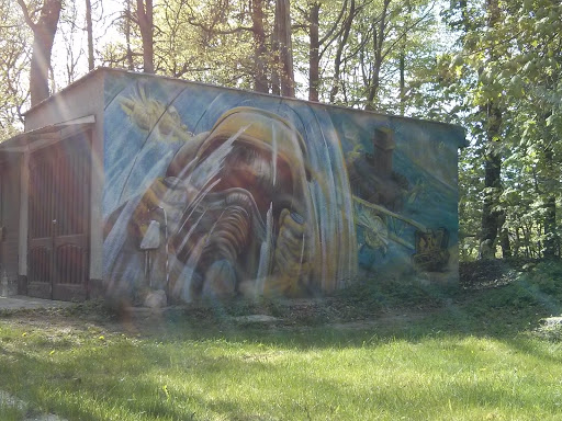 Top Gun mural