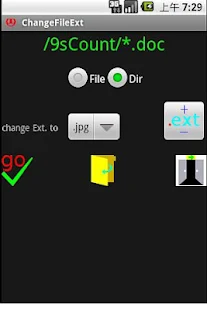 Change File Extension in a dir