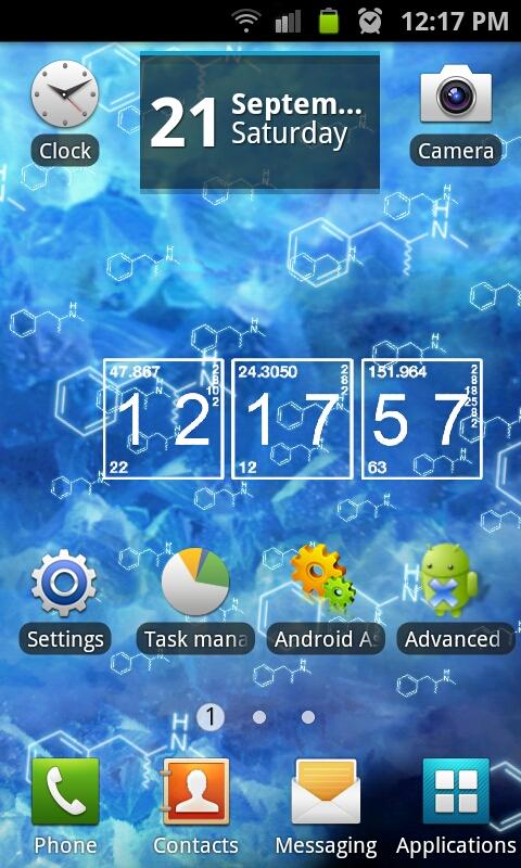 Android application Blue Crystal PRO LWP screenshort