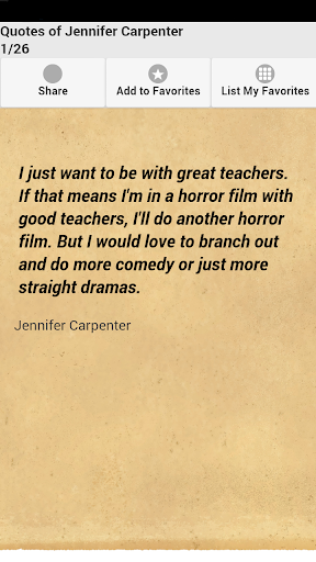 Quotes of Jennifer Carpenter