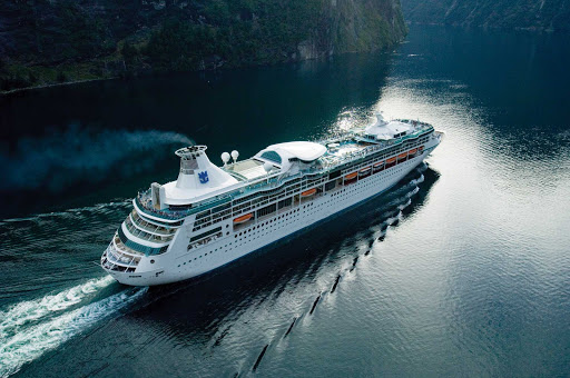Vision of the Seas cruises the fjords of Norway. The ship now sails in and around the Mediterranean and Caribbean.