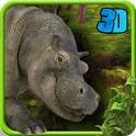 Wild Hippo Attack 3D Simulator icon