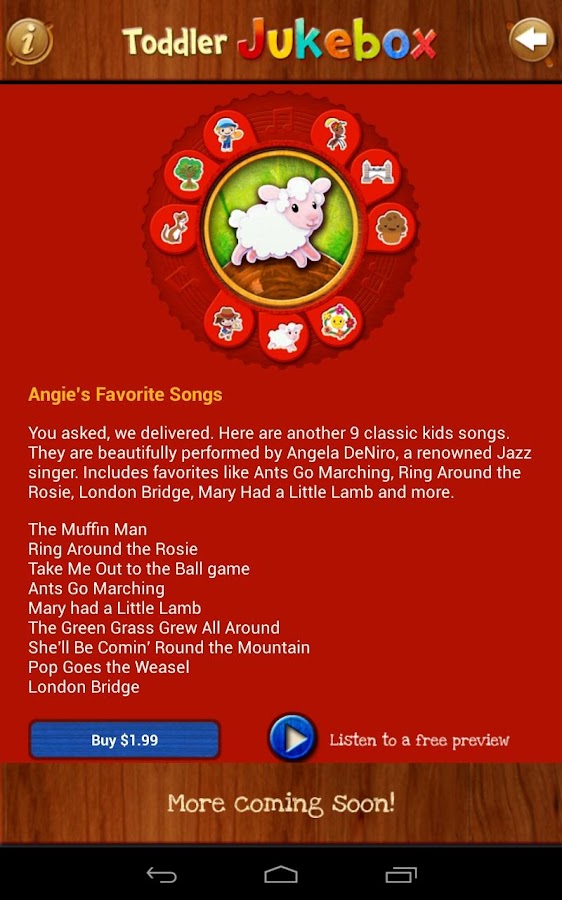 Toddler Music Jukebox12 songs Android Apps on Google Play