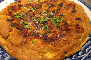 Savory Squash and Mushroom Frittata with Jalapeno and Cinnamon