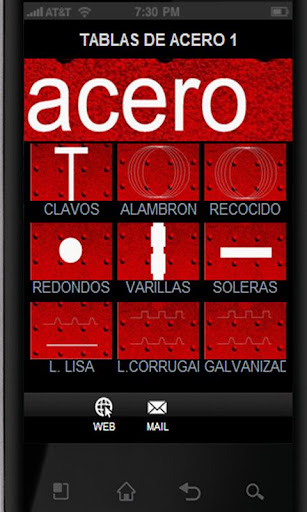 ACERO especifiaciones 1