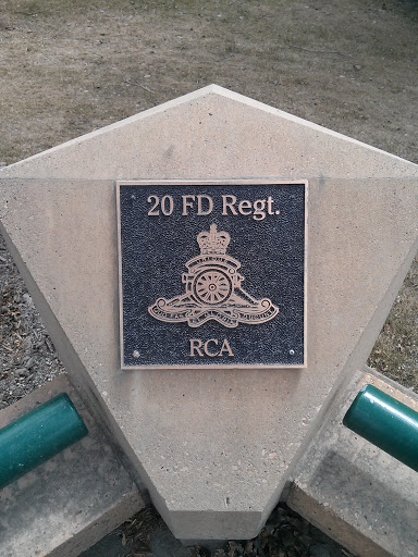 20 FD Regt. RCA Plaque