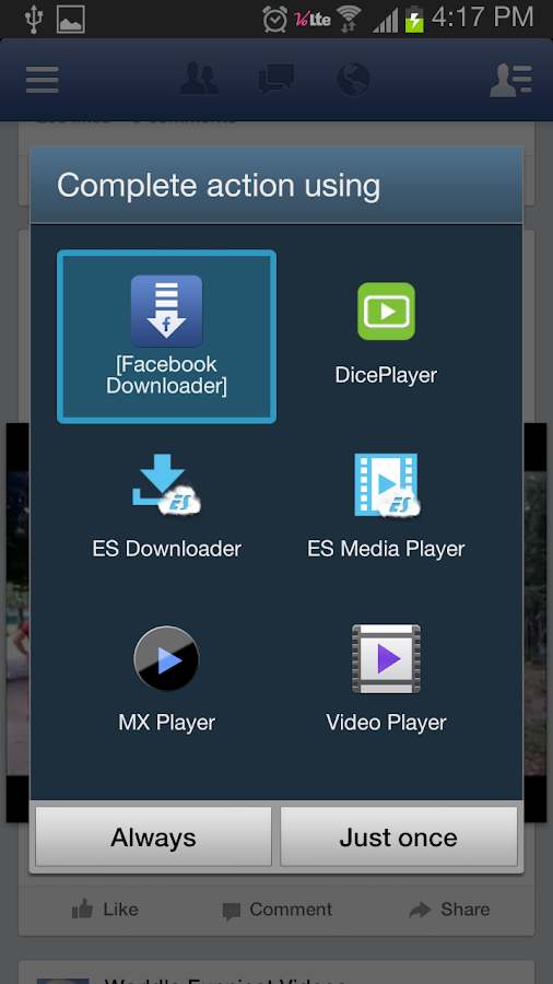 Facebook Video Downloader - screenshot