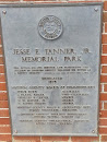 Jesse E. Tanner Jr. Memorial Park Dedication Plaque