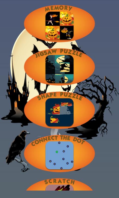 Android application Halloween Games screenshort