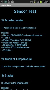 Sensor test tool что это за программа на андроид