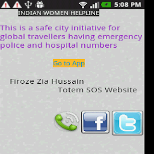 Women Safety Totem SOS help Captura de tela 16