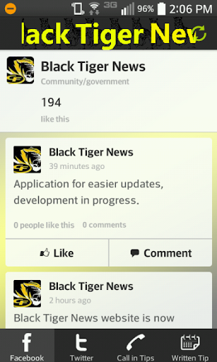 Black Tiger News