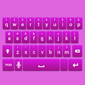 Pink Galaxy Keyboard Skin logo