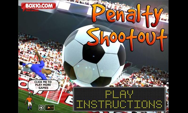 Penalty ShootOut football game Screen 1