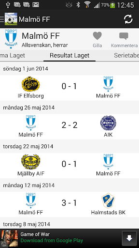 【免費運動App】Svensk Klubbfotboll-APP點子