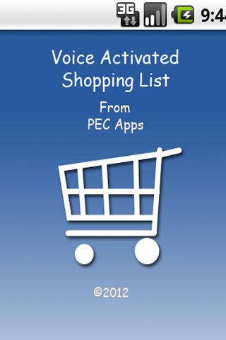 PEC Apps Shopping List