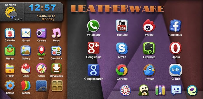 Leatherware GO Launcher Theme