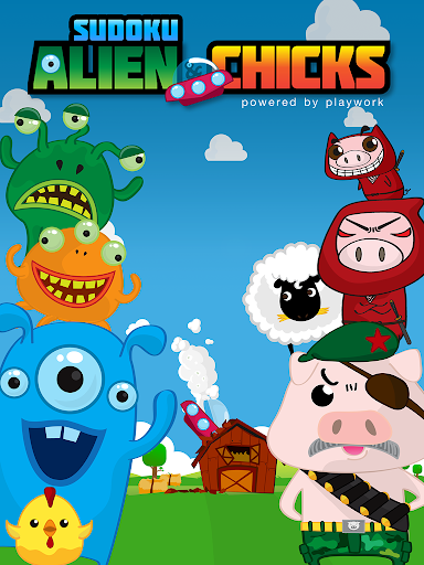 【免費解謎App】Alien&Chicks: Sudoku Free-APP點子