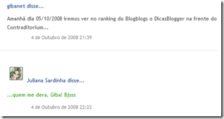 comentário do Gilberto