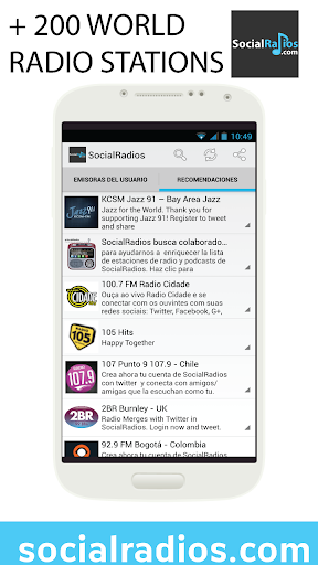 SocialRadios. Listen to radios