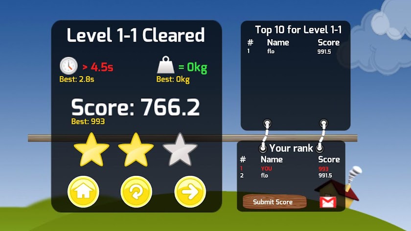 Gravity Sheep(Physics 2d) Screen 3