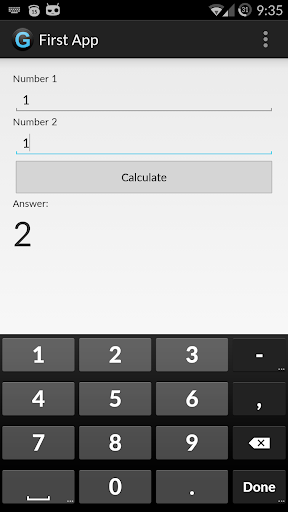 Calculator FirstApp