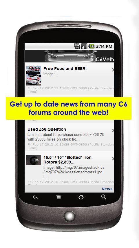 Android application iC6Vette screenshort