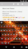Mars Love Emoji Keyboard Theme