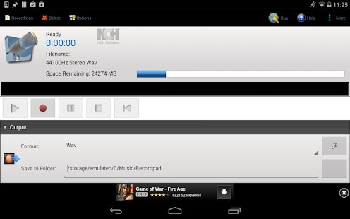 RecordPad Audio Recorder Free(圖1)-速報App