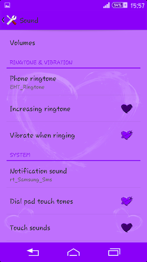 【免費個人化App】Purple Hearts Theme By Arjun-APP點子