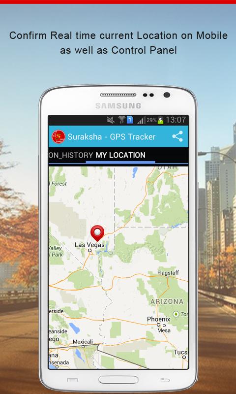 #1 Suraksha - GPS Tracker Screen 2