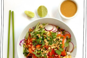 Peanut Thai Salad with Grilled Tofu