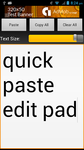 Quick Paste Edit Pad
