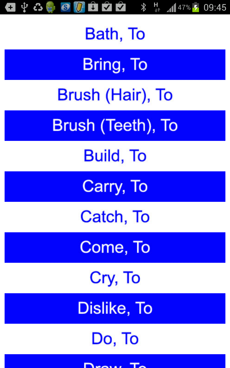 50 Early Verbs Sign Language Screen 2