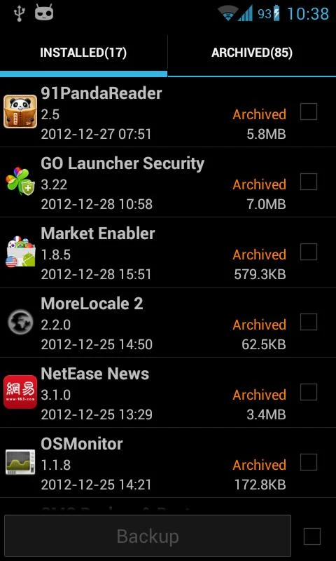 Super Backup Pro: SMS&Contacts - screenshot